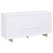 Dalton 2 - door Storage Cabinet White and Distressed Pine - Walo Furniture