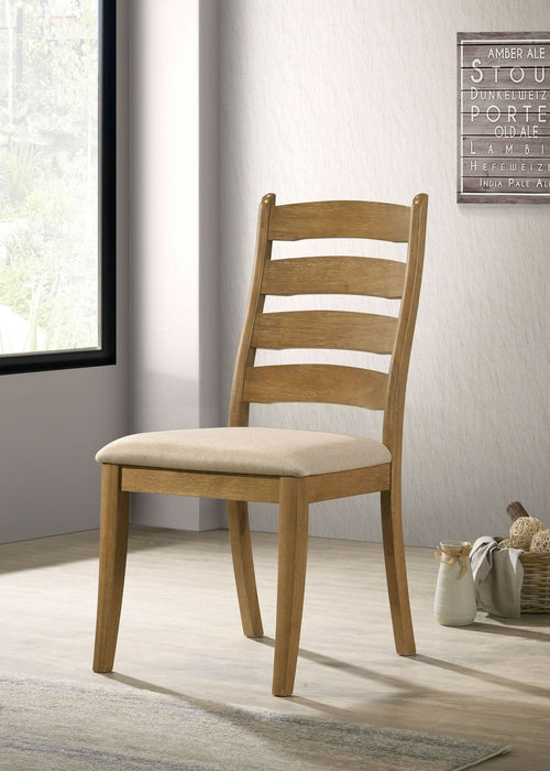 Danvers Wood Dining Side Chair Brown Oak (Set of 2) - Walo Furniture