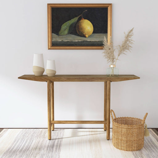 Darius Solid Wood Entryway Console Table Natural Mango - Walo Furniture