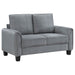 Davis 2 - piece Upholstered Rolled Arm Sofa Grey - Walo Furniture