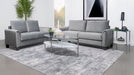 Davis 2 - piece Upholstered Rolled Arm Sofa Grey - Walo Furniture