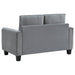 Davis 2 - piece Upholstered Rolled Arm Sofa Grey - Walo Furniture