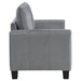 Davis 2 - piece Upholstered Rolled Arm Sofa Grey - Walo Furniture