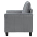 Davis Upholstered Rolled Arm Accent Chair Grey - Walo Furniture