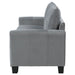 Davis Upholstered Rolled Arm Sofa Grey - Walo Furniture