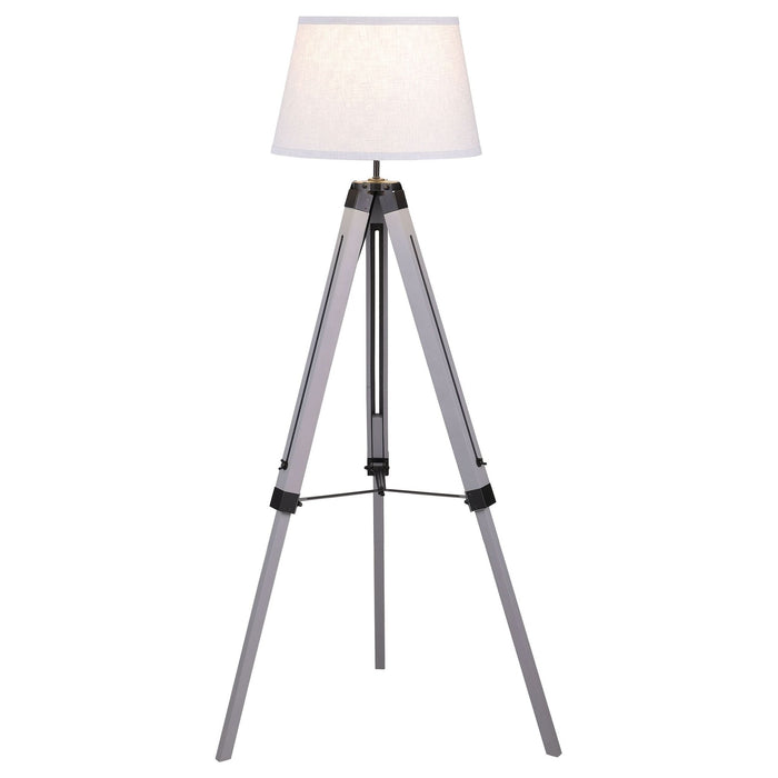 Dayton 56 - inch Empire Shade Metal Tripod Floor Lamp Grey - Walo Furniture