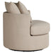 Debbie Upholstered Swivel Accent Chair Camel - Walo Furniture