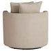 Debbie Upholstered Swivel Accent Chair Camel - Walo Furniture