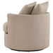 Debbie Upholstered Swivel Accent Chair Camel - Walo Furniture