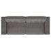 Deerhurst 2 - piece Upholstered Track Arm Sofa Set Charcoal - Walo Furniture