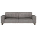 Deerhurst 2 - piece Upholstered Track Arm Sofa Set Charcoal - Walo Furniture