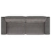 Deerhurst 3 - piece Upholstered Track Arm Sofa Set Charcoal - Walo Furniture