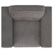 Deerhurst Upholstered Track Arm Tufted Accent Chair Charcoal - Walo Furniture