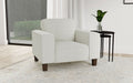 Deerhurst Upholstered Track Arm Tufted Accent Chair Greige - Walo Furniture