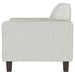 Deerhurst Upholstered Track Arm Tufted Accent Chair Greige - Walo Furniture