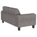 Deerhurst Upholstered Track Arm Tufted Loveseat Charcoal - Walo Furniture