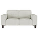 Deerhurst Upholstered Track Arm Tufted Loveseat Greige - Walo Furniture