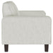 Deerhurst Upholstered Track Arm Tufted Loveseat Greige - Walo Furniture