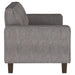 Deerhurst Upholstered Track Arm Tufted Sofa Charcoal - Walo Furniture