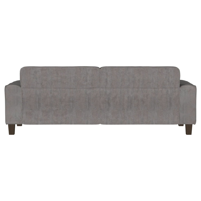 Deerhurst Upholstered Track Arm Tufted Sofa Charcoal - Walo Furniture