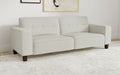 Deerhurst Upholstered Track Arm Tufted Sofa Greige - Walo Furniture