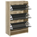 Denia 3 - tier Engineered Wood Shoe Cabinet Grey - Walo Furniture