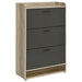 Denia 3 - tier Engineered Wood Shoe Cabinet Grey - Walo Furniture