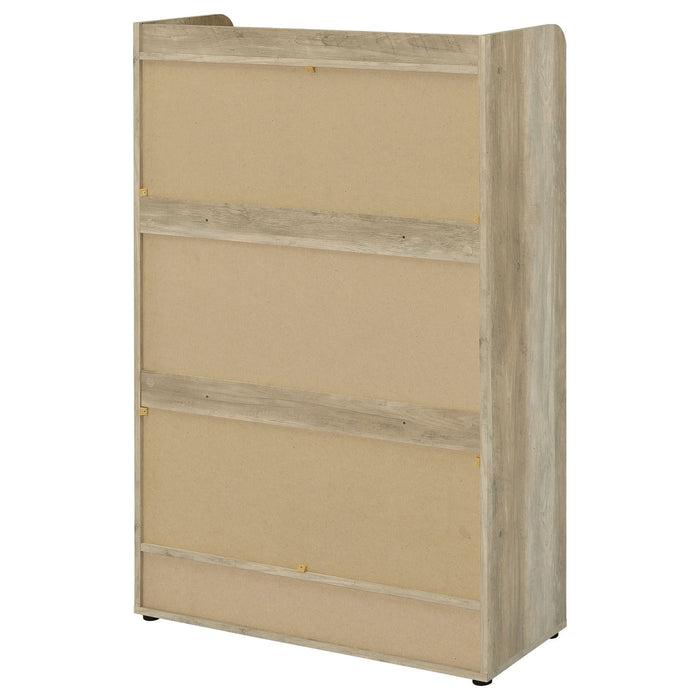 Denia 3 - tier Engineered Wood Shoe Cabinet White - Walo Furniture