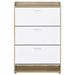 Denia 3 - tier Engineered Wood Shoe Cabinet White - Walo Furniture