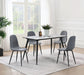 Dennison 5 - piece Rectangular Dining Table Set Grey - Walo Furniture