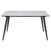 Dennison Rectangular 55 - inch Ceramic Top Dining Table Grey - Walo Furniture