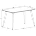 Dennison Rectangular 55 - inch Ceramic Top Dining Table Grey - Walo Furniture