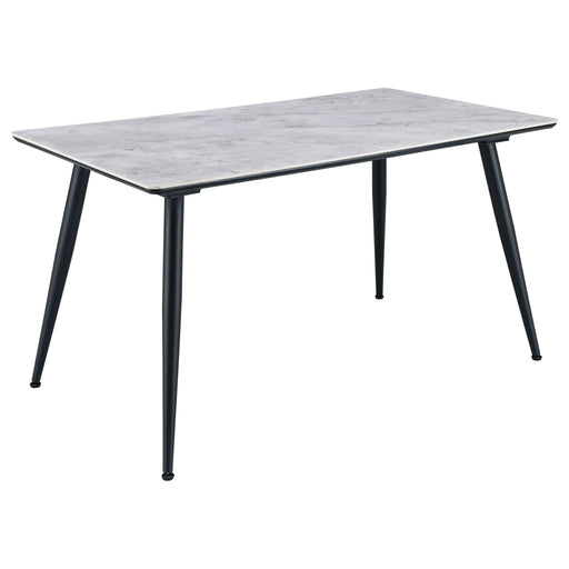 Dennison Rectangular 55 - inch Ceramic Top Dining Table Grey - Walo Furniture