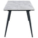 Dennison Rectangular 55 - inch Ceramic Top Dining Table Grey - Walo Furniture