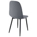 Dennison Upholstered Dining Side Chair Grey (Set of 4) - Walo Furniture