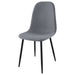 Dennison Upholstered Dining Side Chair Grey (Set of 4) - Walo Furniture