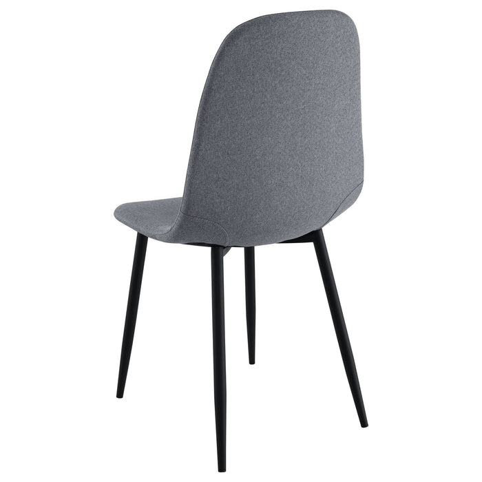 Dennison Upholstered Dining Side Chair Grey (Set of 4) - Walo Furniture