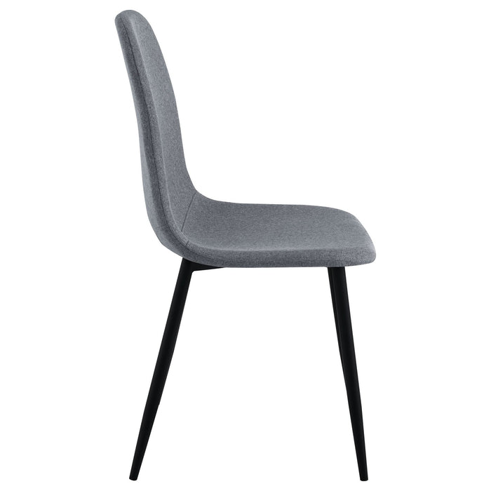 Dennison Upholstered Dining Side Chair Grey (Set of 4) - Walo Furniture