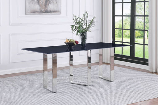 Desden 79 - inch Rectangular Sintered Stone Dining Table Grey - Walo Furniture