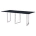 Desden 79 - inch Rectangular Sintered Stone Dining Table Grey - Walo Furniture