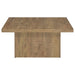 Devar Square Engineered Wood Coffee Table Mango Brown - Walo Furniture