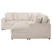 Devonshire Sleeper Sectional Sofa Storage Chaise Camel - Walo Furniture