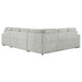 Devonshire Sleeper Sectional Sofa Storage Chaise Grey - Walo Furniture