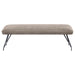 Dodson Fabric Upholstered Dining Bench Taupe - Walo Furniture