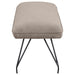 Dodson Fabric Upholstered Dining Bench Taupe - Walo Furniture