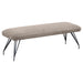 Dodson Fabric Upholstered Dining Bench Taupe - Walo Furniture