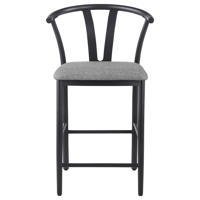 Dolman Counter Height Dining Side Chair Grey (Set of 2) - Walo Furniture