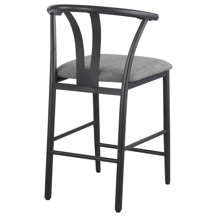 Dolman Counter Height Dining Side Chair Grey (Set of 2) - Walo Furniture