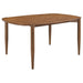 Dortch Oval 63 - inch Solid Wood Dining Table Walnut - Walo Furniture