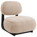 Duffie Upholstered Armless Accent Chair Camel - Walo Furniture